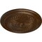 Ekena Millwork Trinity Ceiling Medallion (Fits Canopies up to 3"), Hand-Painted Root Beer Crackle, 22"OD x 1 3/4"P CM22TNRBC - alternate 2